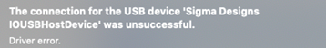  اتصال دستگاه USB ناموفق بود 