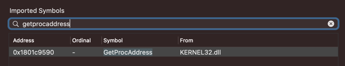 مشاهده جدول واردات disassembler با GetProcAddress